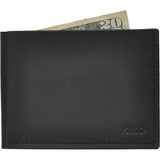 Kiko Leather Sleek Bi-Fold Wallet | Black 139