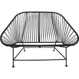 Innit Designs InLove Love Seat Couch | Black/Black