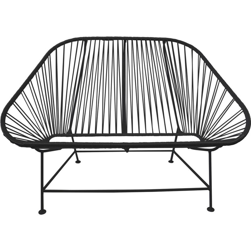 Innit Designs InLove Love Seat Couch | Black/Black