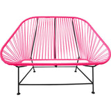 Innit Designs InLove Love Seat Couch | Black/Pink