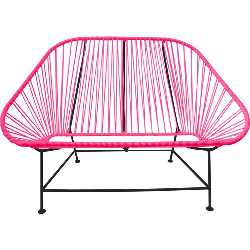 Innit Designs InLove Love Seat Couch | Black/Pink