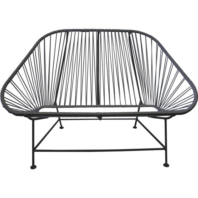 Innit Designs InLove Love Seat Couch | Black/Grey