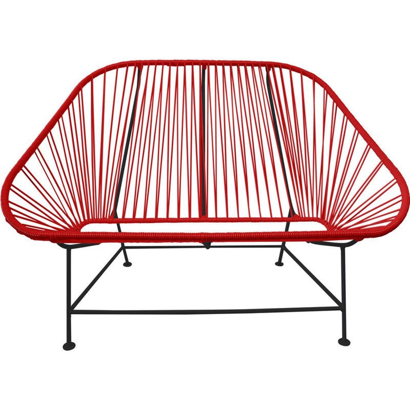 Innit Designs InLove Love Seat Couch | Black/Red