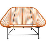 Innit Designs InLove Love Seat Couch | Black/Orange