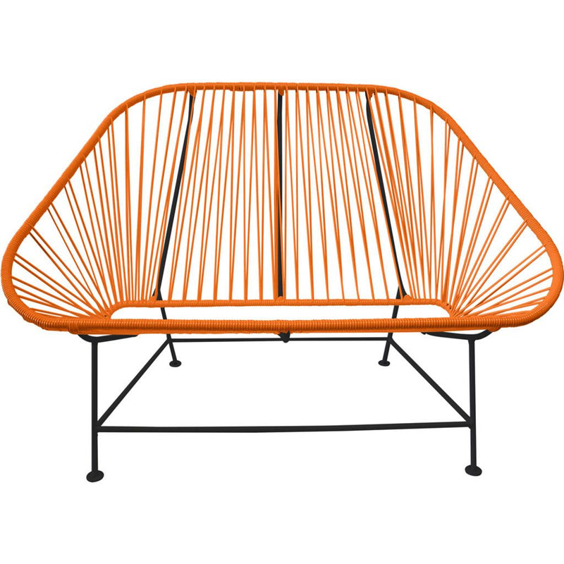 Innit Designs InLove Love Seat Couch | Black/Orange