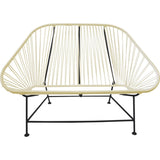 Innit Designs InLove Love Seat Couch | Black/Ivory