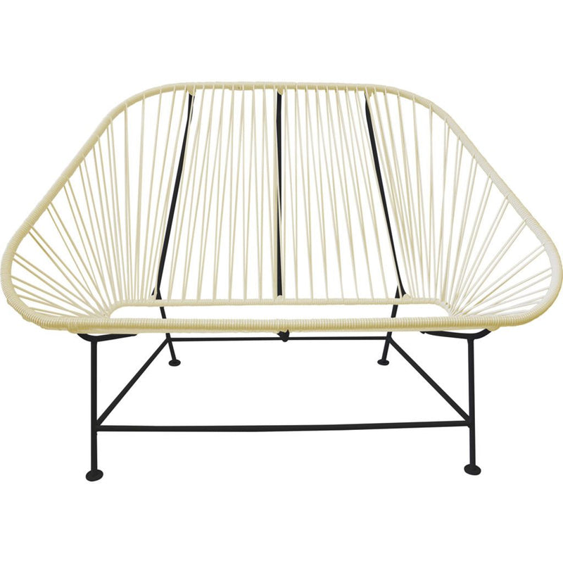 Innit Designs InLove Love Seat Couch | Black/Ivory