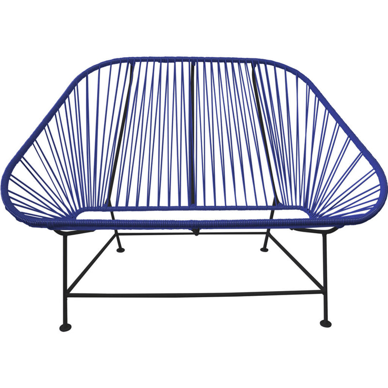 Innit Designs InLove Love Seat Couch | Black/Deep Blue