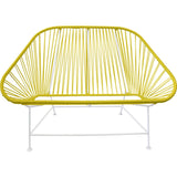Innit Designs InLove Love Seat Couch | White/Yellow