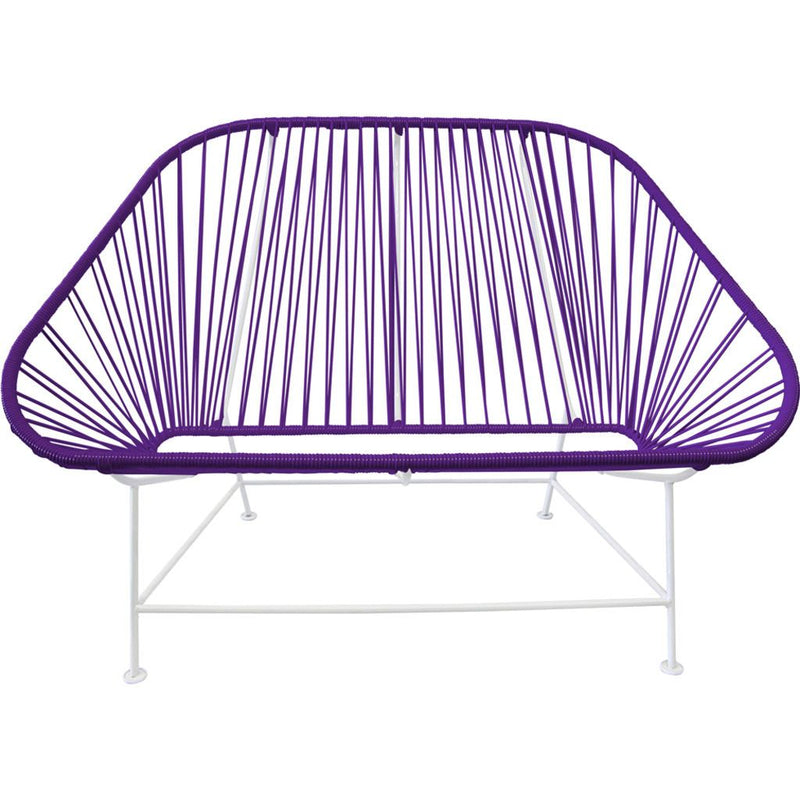 Innit Designs InLove Love Seat Couch | White/Purple
