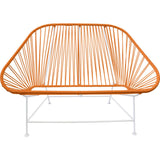 Innit Designs InLove Love Seat Couch | White/Orange