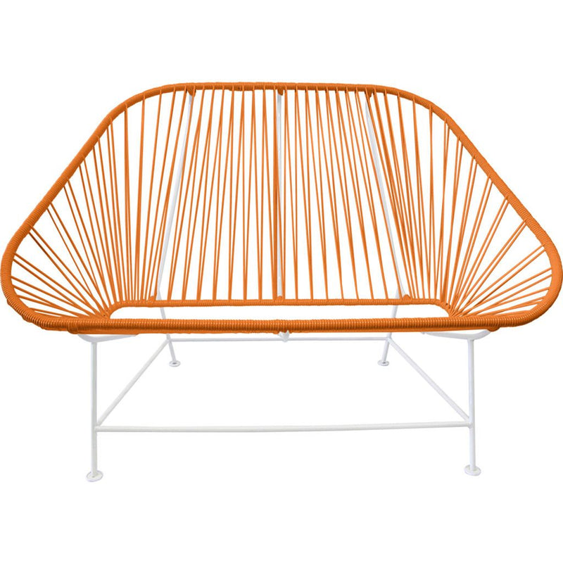 Innit Designs InLove Love Seat Couch | White/Orange