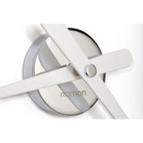 Nomon Rodon Mini L Wall Clock | Chromed Brass/Walnut