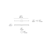 Artemide Ledbar 36" 2-Wire Wall/Ceiling Led Dimmable Light 14W