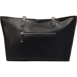 Kiko Leather Mid Zip Tote Bag | Black