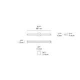 Artemide Ledbar 36" 2-Wire Wall/Ceiling Led Dimmable Light 14W