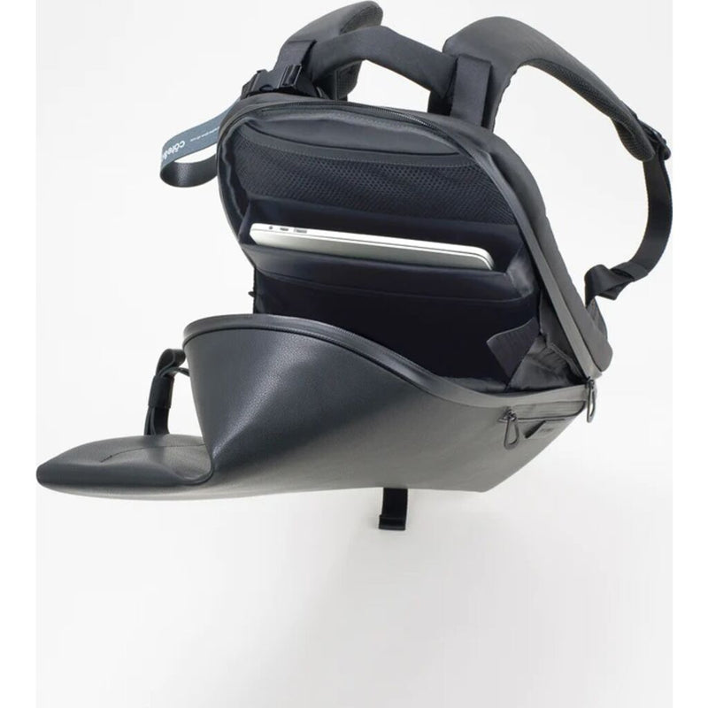 Cote & Ciel Isar Allura Recycled Leather Backpack | M, Black