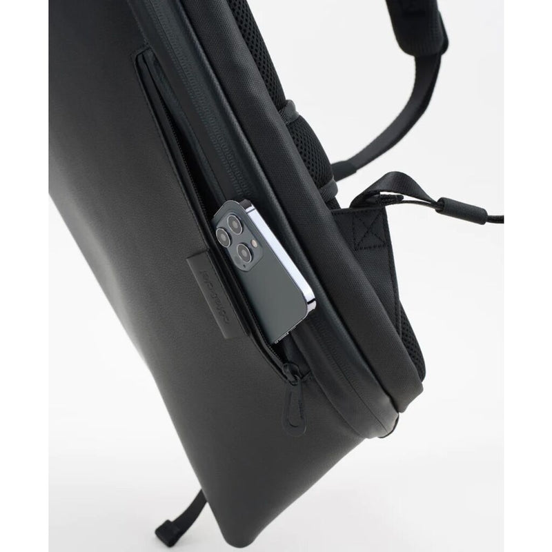 Cote & Ciel Isar Allura Recycled Leather Backpack | M, Black