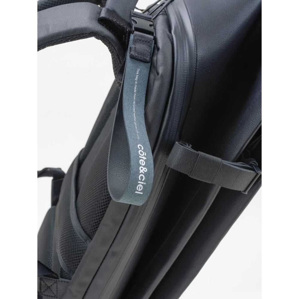 Cote & Ciel Isar Allura Recycled Leather Backpack | Black M
