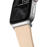 Nomad Modern Apple Slim Strap 40mm / 38mm | Natural/Silver Hardware