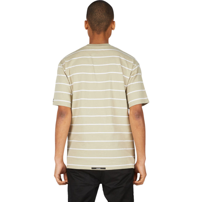 Zanerobe Stripe Box Men's T-Shirt | Moss/White