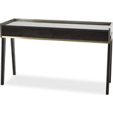 Resource Decor Roxy Dressing Table | Black Maple/Brushed Brass