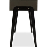 Resource Decor Roxy Dressing Table | Black Maple/Brushed Brass