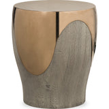 Resource Decor Bessie Side Table | Rose Gold/Oak