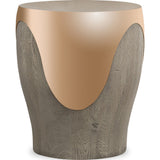 Resource Decor Bessie Side Table | Rose Gold/Oak