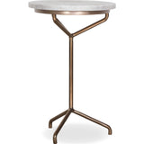 Resource Decor Rose Side Table | White Marble/Rose Gold