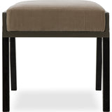 Resource Decor Roxy Bench | Black/Brass/Khaki