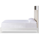Resource Decor Mondrian King Sized Bed | Cream/Brown/White