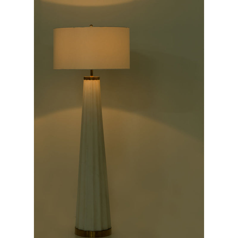 Resource Decor Anya Floor Lamp Rose Gold/Linen
