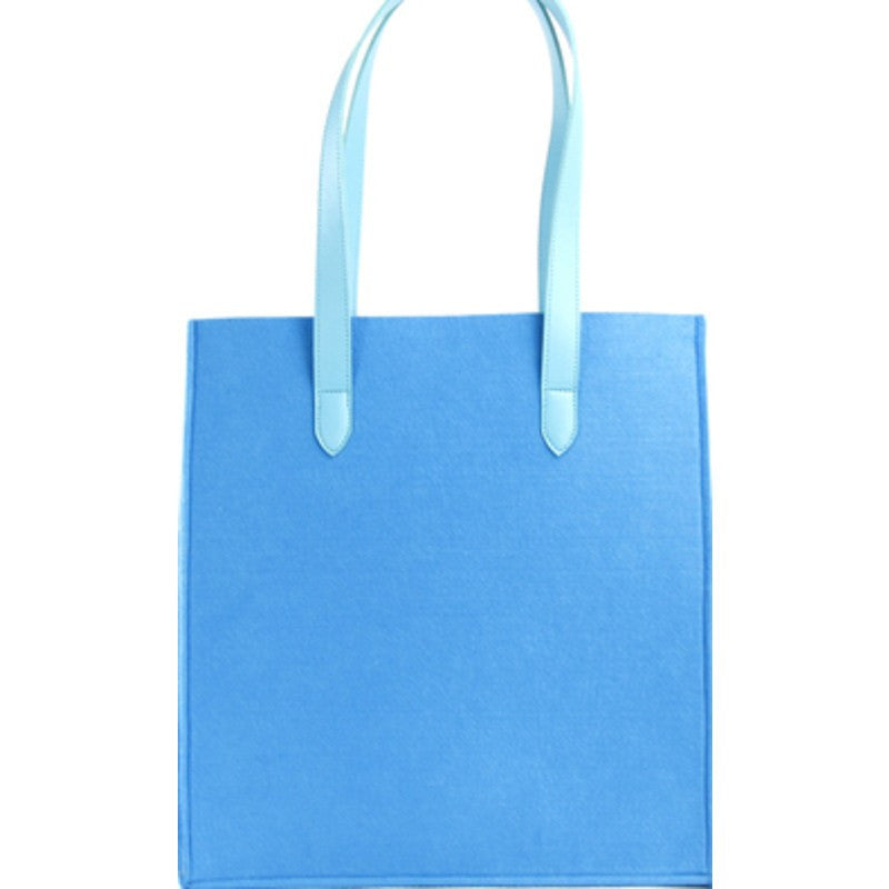 M.R.K.T. Parker Tote Bag SMRT Felt / VEGN Leather | Denim Blue / Azure 142371