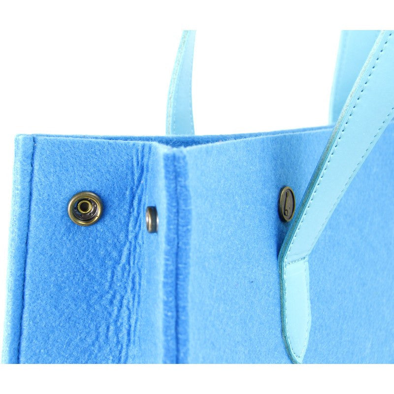 M.R.K.T. Parker Tote Bag SMRT Felt / VEGN Leather | Denim Blue / Azure 142371