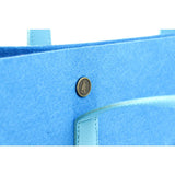 M.R.K.T. Parker Tote Bag SMRT Felt / VEGN Leather | Denim Blue / Azure 142371