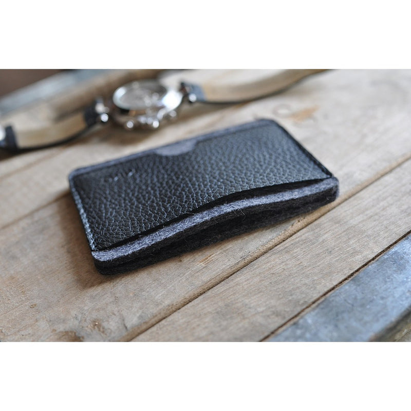 Kiko Leather Combo Card Case | Black 142