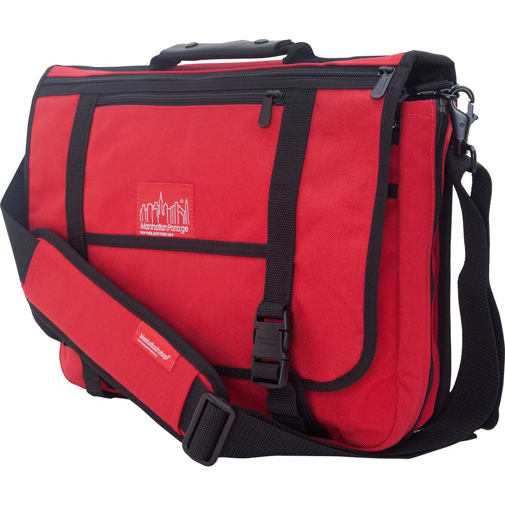 Sling Bag Manhattan Portage Fabric Messenger Bag, Gray (1661-BL