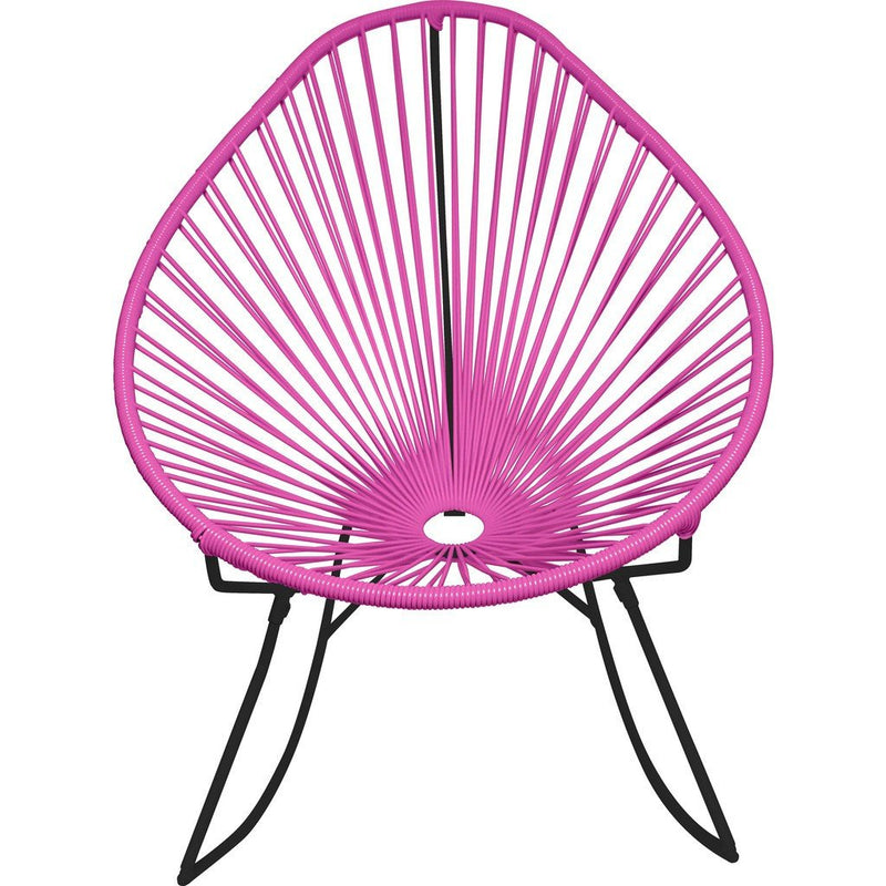 Innit Designs Junior Acapulco Rocker Chair | Black/Bubblegum Pink-15-01-05