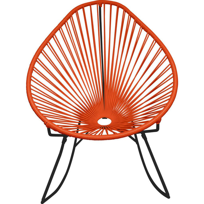 Innit Designs Junior Acapulco Rocker Chair | Black/Orange