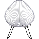 Innit Designs Junior Acapulco Rocker Chair | Black/Clear