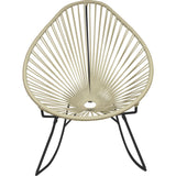 Innit Designs Junior Acapulco Rocker Chair | Black/Ivory