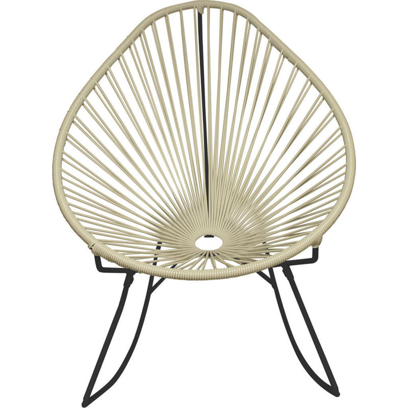 Innit Designs Junior Acapulco Rocker Chair | Black/Ivory