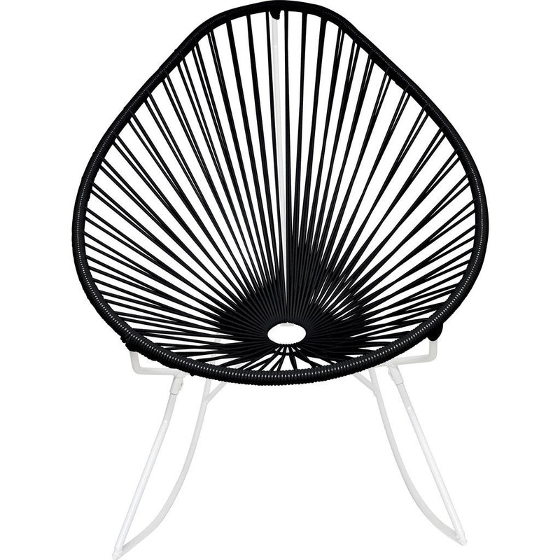 Innit Designs Junior Acapulco Rocker Chair | White/Black-15-02-01