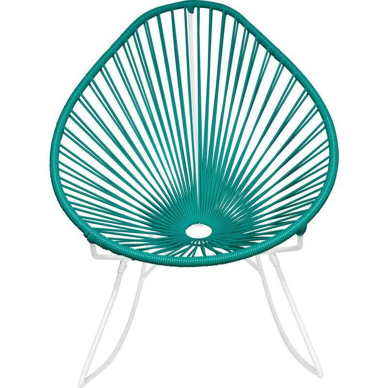 Innit Designs Junior Acapulco Rocker Chair | White/Tealy Turquoise-15-02-09