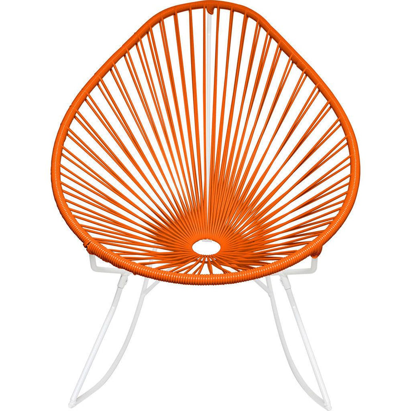 Innit Designs Junior Acapulco Rocker Chair | White/Orange