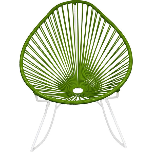 Innit Designs Junior Acapulco Rocker Chair | White/Cactus-15-02-11