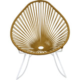 Innit Designs Junior Acapulco Rocker Chair | White/Gold
