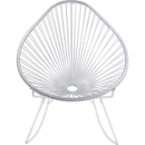 Innit Designs Junior Acapulco Rocker Chair | White/Clear