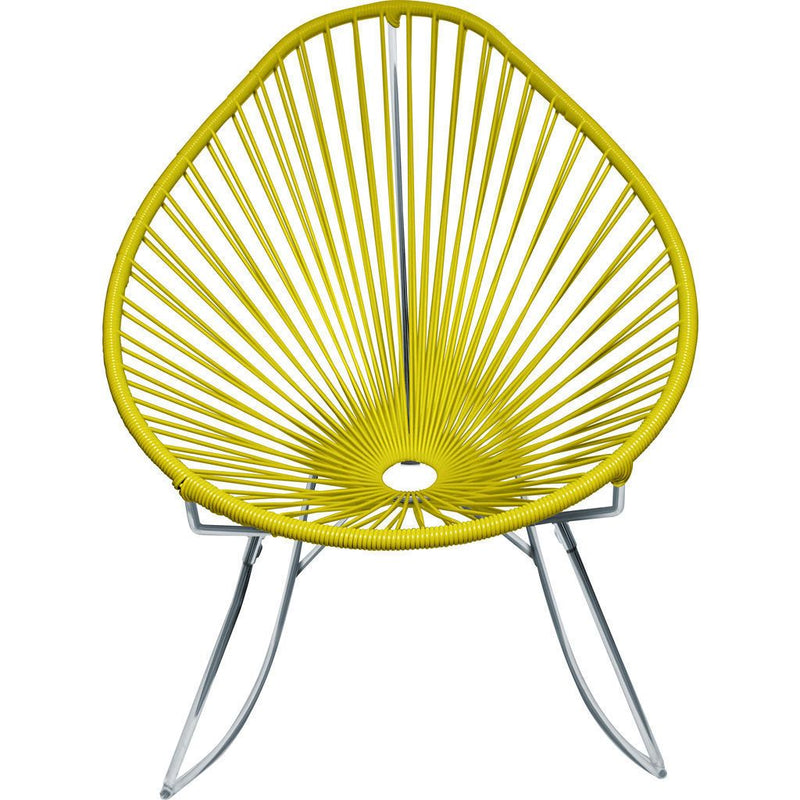 Innit Designs Junior Acapulco Rocker Chair | Chrome/Yellow